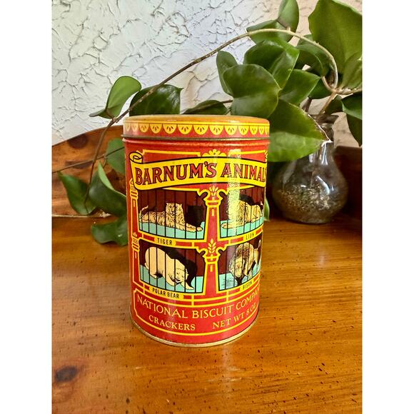 Animal Crackers Other - Vintage Barnum’s Animals Circus Tin Replica 1914 Design National Biscuit Co